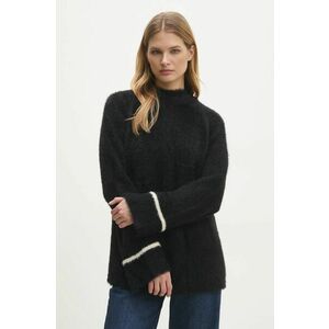 Answear Lab pulover femei, culoarea negru, călduros, cu turtleneck imagine