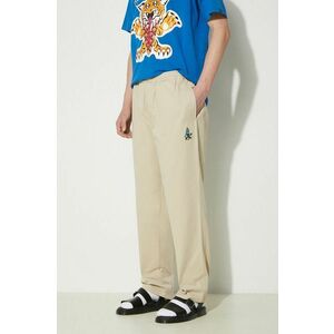 ICECREAM pantaloni de bumbac Skate Pant culoarea bej, drept, ICC003 imagine