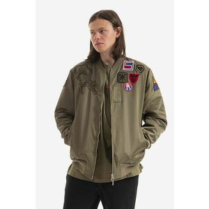 Maharishi geacă bomber cu două fețe bărbați, culoarea verde, de tranziție 8046.OLIVE-OLIVE imagine