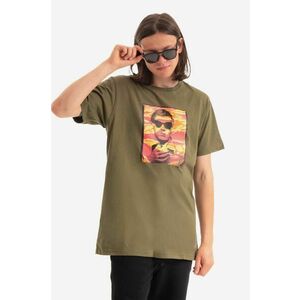 Maharishi tricou din bumbac Warhol Polaroid Portrait T-Shirt OCJ culoarea verde, cu imprimeu 9711.OLIVE-OLIVE imagine