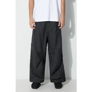 Maharishi pantaloni Oversized Tobi Cargo Snopants bărbați, culoarea negru, cu fit cargo, 4615.BLACK imagine