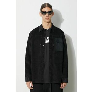 Maharishi cămașă din velur Hemp Cord Utility Shirt culoarea negru, cu guler clasic, relaxed, 4566.BLACK imagine