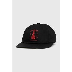 Maharishi șapcă de baseball din bumbac Dragon Anniversary Cap culoarea negru, cu imprimeu, 1276.BLACK imagine