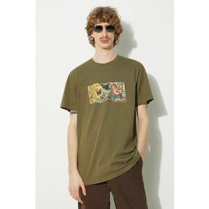 Maharishi tricou din bumbac Tiger Vs. Samurai T-Shirt barbati, culoarea verde, cu imprimeu, 1079.OLIVE imagine