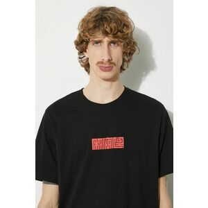 Maharishi tricou din bumbac Hanko Organic Printed T-Shirt barbati, culoarea negru, cu imprimeu, 1085.BLACK imagine