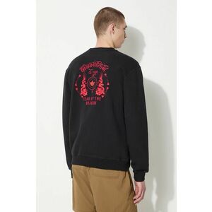 Maharishi hanorac de bumbac Dragon Anniversary Crew Sweat barbati, culoarea negru, cu imprimeu, 1267.BLACK imagine