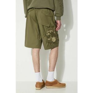 Maharishi pantaloni scurti Maha Tiger Loose Snoshorts barbati, culoarea verde, 5099.OLIVE imagine