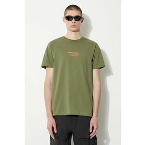 Maharishi tricou din bumbac Th Anniversary Aum barbati, culoarea verde, cu imprimeu, 1306.OLIVE imagine