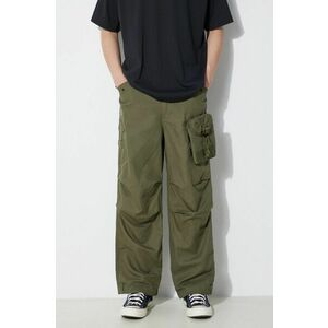 Maharishi pantaloni M.A.L.I.C.E. M51 Cargo Pants Cotton Hemp Twill 28 barbati, culoarea verde, drept, 5051.OLIVE imagine