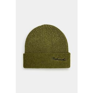 Maharishi caciula de lana Maharishi Embroidered Beanie culoarea verde, de lana, 1368.OLIVE imagine