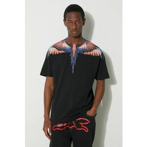 Marcelo Burlon tricou din bumbac Icon Wings Basic bărbați, culoarea negru, cu imprimeu, CMAA056S24JER0011026 imagine