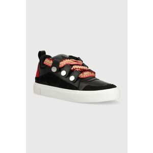 Marcelo Burlon sneakers din piele Ticinella Sneaker culoarea negru, CMIA097S24LEA0011028 imagine