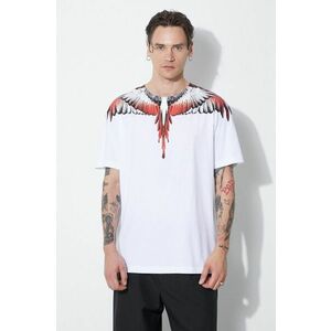 Marcelo Burlon tricou din bumbac Icon Wings Basic barbati, culoarea alb, cu imprimeu, CMAA056S24JER0010125 imagine