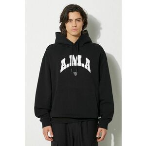 Marcelo Burlon hanorac de bumbac Ama Comfort Hoodie barbati, culoarea negru, cu glugă, cu imprimeu, CMBB106F24FLE0081001 imagine