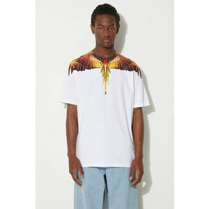 Marcelo Burlon tricou din bumbac Icon Wings Basic Tee barbati, culoarea alb, cu imprimeu, CMAA056F24JER0010125 imagine