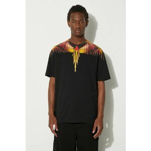 Marcelo Burlon tricou din bumbac Icon Wings barbati, culoarea negru, cu imprimeu, CMAA056F24JER0011025 imagine