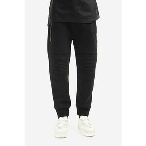 Neil Barett pantaloni de trening Skinny Low Rise Swatpants culoarea negru, uni BJP002BH.S505C.01-black imagine