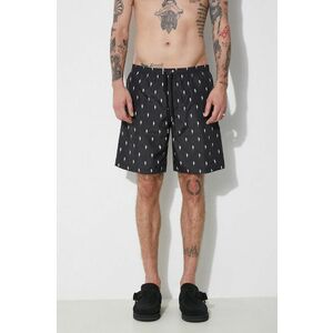 Neil Barrett pantaloni scurti de baie All-Over Micro Bolts Swim Long Shorts culoarea negru, MY58026B-Y068-524N imagine