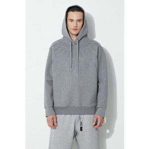 Neil Barrett bluza Fairisle Thunderbolt Sweatshirt barbati, culoarea gri, cu glugă, cu imprimeu, MY72186A-Y506-756N imagine