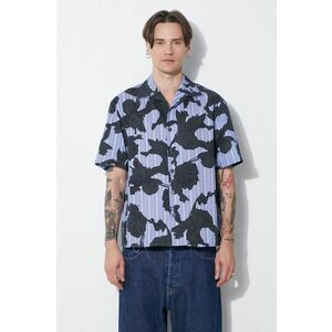 Neil Barrett camasa din bumbac Boxy Bold Flowers Print Short Sleeve Shirt barbati, regular, MY60214A-Y059-765N imagine