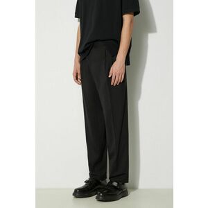 Neil Barrett pantaloni din lana culoarea negru, drept, MY30151A-Y000-001N imagine