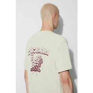 Taikan tricou din bumbac Taikan By Matt Gazzola "Smoke" S/S Tee culoarea bej, uni TT0006.CRM imagine