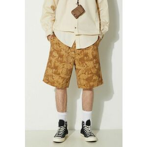 thisisneverthat pantaloni scurti din bumbac Beach Short culoarea galben, TN241WSOKS01 imagine