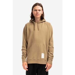 Norse Projects hanorac de bumbac Kristian Tab Series Hood bărbați, culoarea maro, cu glugă, uni N20.1294.0966-0966 imagine