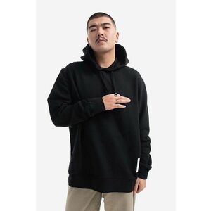 Norse Projects hanorac de bumbac Fraser Tab Series Hoodie bărbați, culoarea negru, cu glugă, uni N20.1282.9999-9999 imagine