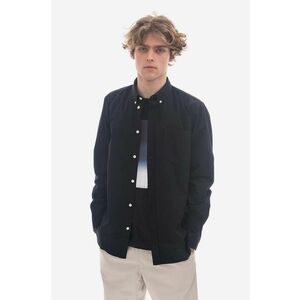 Norse Projects cămașă din bumbac Anton Light Twill bărbați, culoarea bleumarin, cu guler button-down, regular N40.0790.7004-7004 imagine