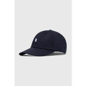 Norse Projects șapcă de baseball din bumbac culoarea bleumarin, uni N80.0001.7004-7004 imagine