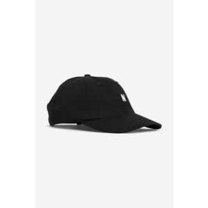 Norse Projects șapcă de baseball din bumbac culoarea negru, uni N80.0001.9999-9999 imagine