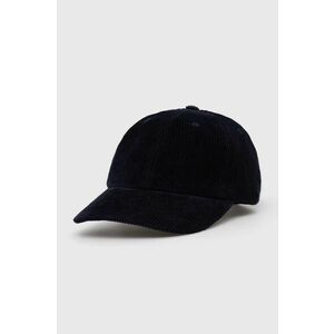 Norse Projects șapcă de baseball din bumbac Wide Wale Corduroy Sports Cap culoarea bleumarin, uni N80.0131.7004 imagine