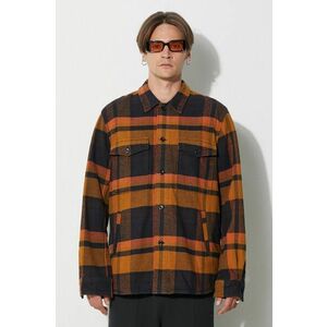 Norse Projects cămașă din bumbac Julian Organic Heavy Twill Overshirt bărbați, culoarea galben, cu guler clasic, relaxed N40.0629.7004 imagine