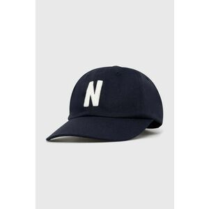 Norse Projects șapcă de baseball din bumbac Felt N Twill Sports Cap culoarea albastru marin, cu imprimeu, N80.0128.7004 imagine