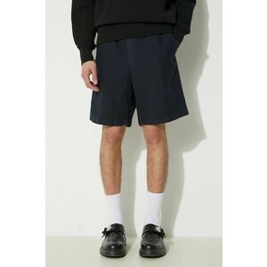 Norse Projects pantaloni scurți din amestec de in Ezra Relaxed Cotton culoarea albastru marin, N35.0614.7004 imagine