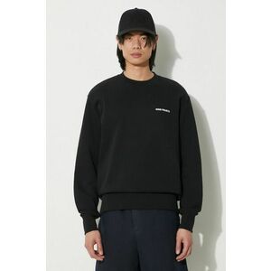 Norse Projects hanorac de bumbac Arne Relaxed Organic Logo barbati, culoarea negru, cu imprimeu, N20.1302.9999 imagine