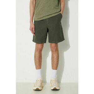 Norse Projects pantaloni scurți din amestec de in Ezra Relaxed Cotton culoarea verde, N35.0614.8022 imagine