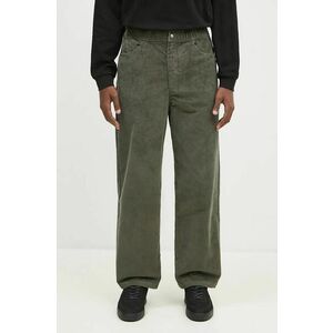 Norse Projects pantaloni de catifea cord Ragnar Relaxed Solotex Corduroy Pant culoarea verde, N25.0410.8098 imagine