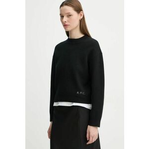 A.P.C. pulover de lana pull esther femei, culoarea negru, WVBDK.F23373 imagine