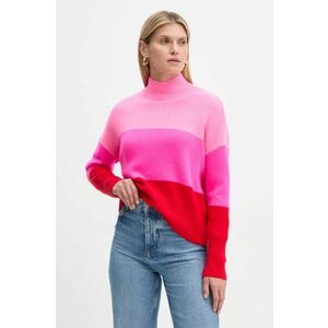 FROM FUTURE pulover de casmir culoarea roz, cu turtleneck, WPM01626 imagine