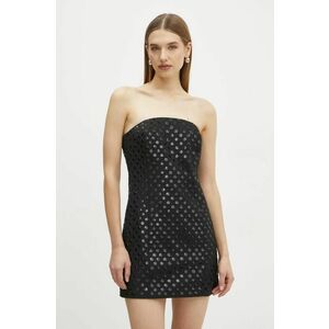 MICHAEL Michael Kors rochie culoarea negru, mini, drept, MF482JY3GZ imagine