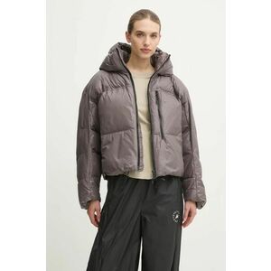 adidas by Stella McCartney geaca femei, culoarea maro, de iarna, IW9841 imagine