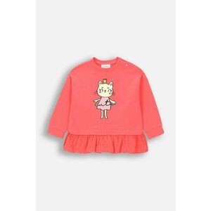 Coccodrillo longsleeve din bumbac pentru copii culoarea roz, HEARTS GIRL NEWBORN imagine