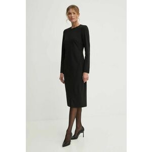 Dkny rochie culoarea negru, midi, drept, DD4H1B60 imagine