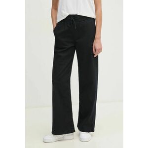 Pepe Jeans jeansi LOOSE ST PANTS HW MIDNIGHT femei high waist, PL204834 imagine