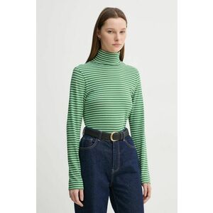 Marc O'Polo longsleeve din bumbac culoarea verde, cu guler, 5000005462 imagine