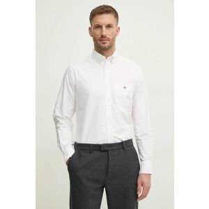 Gant camasa din bumbac barbati, culoarea alb, cu guler button-down, regular, 3000200 imagine