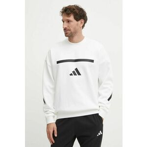 adidas bluză Z.N.E. bărbați, culoarea bej, cu imprimeu, JF2451 imagine