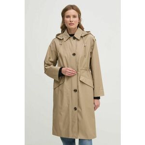 Barbour geaca femei, culoarea bej, de tranzitie, oversize, LWB0910BE31 imagine